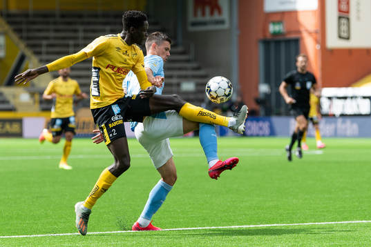 Elfsborgs Joseph Okumu och Malmö FFs Marcus Antonsson