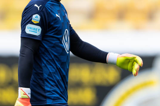 Malmö FFs målvakt Johan Dahlin