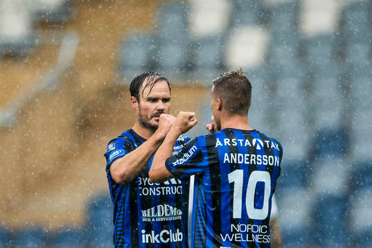 Sirius Niklas Thor och Elias Andersson jublar
