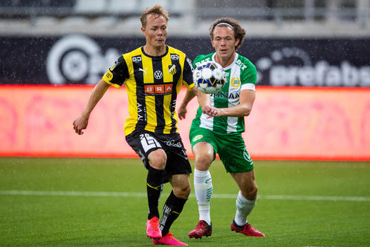 Häckens Adam Andersson och Hammarbys Kalle Björklund
