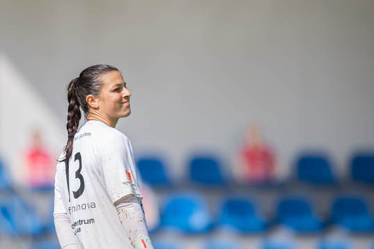 Vittsjös målvakt Sabrina D’Angelo deppar