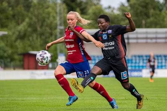 Vittsjös Kajsa Lind och Linköpings Orji Ebere