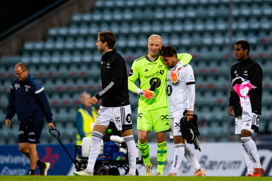 Goalkeeper Julian Faye Lund and Anders Trondsen  of