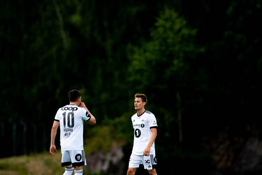 Pål André Helland and Kristoffer Zachariassen of Rosenborg
