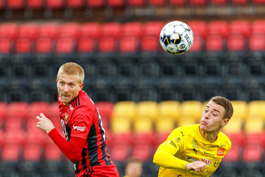 Östersunds Simon Kroon och Mjällbys Jesper Löfgren