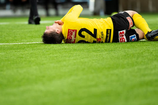 Mjällbys Jesper Gustavsson har ont