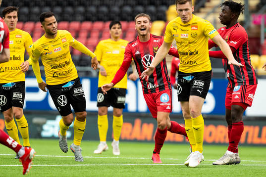 Östersunds Felix Hörberg reagerar