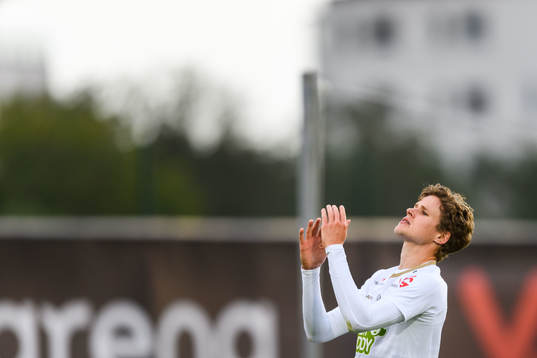 Varbergs Hampus Zachrisson reagerar