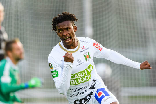 Varbergs Adama Fofana jublar