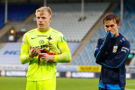 IFK Norrköpings målvakt Isak Pettersson och IFK