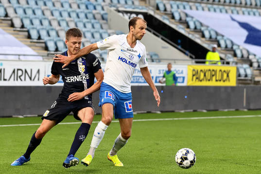 IFK Göteborgs Emil Holm och IFK Norrköpings Lars Krogh