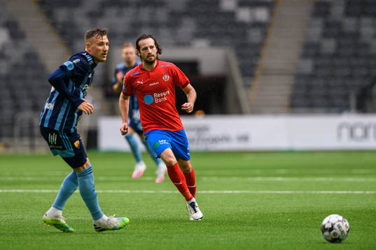 Djurgårdens Fredrik Ulvestad och Helsingborgs Mikkel Mix