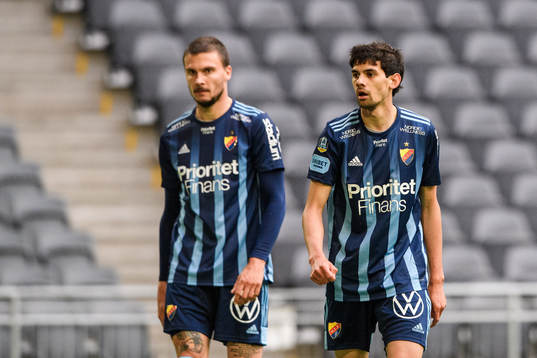 Djurgårdens Erik Berg och Jesper Nyholm