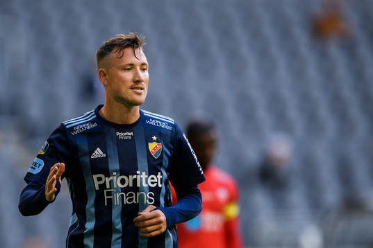 Djurgårdens Fredrik Ulvestad jublar