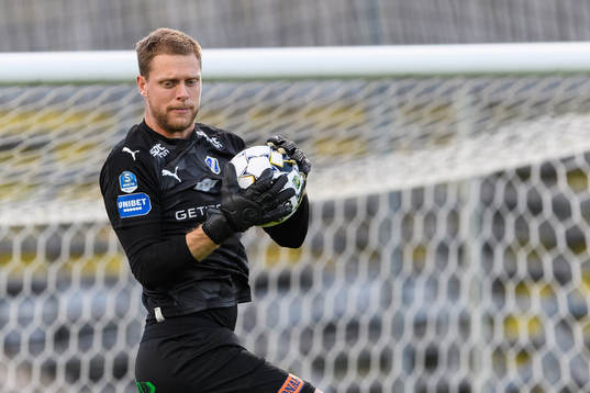 Halmstads målvakt Malkolm Nilsson Säfqvist