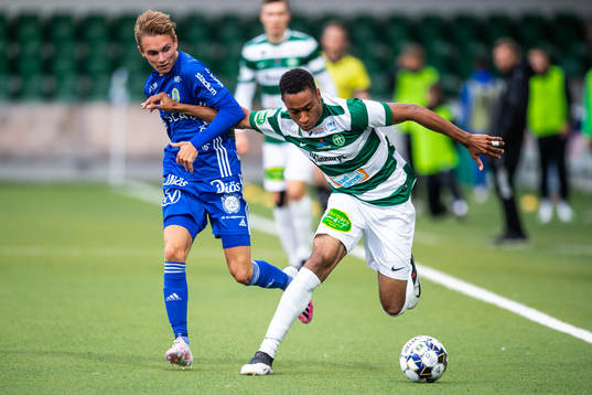 Sundsvalls Albin Palmlöv och Västerås Brian Span