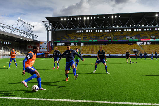 IFK Göteborgs Alhassan Yusuf Abdullahi och André Calisir