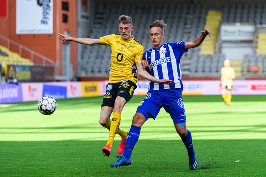 Elfsborgs Alexander Bernhardsson och IFK Göteborgs Jesper