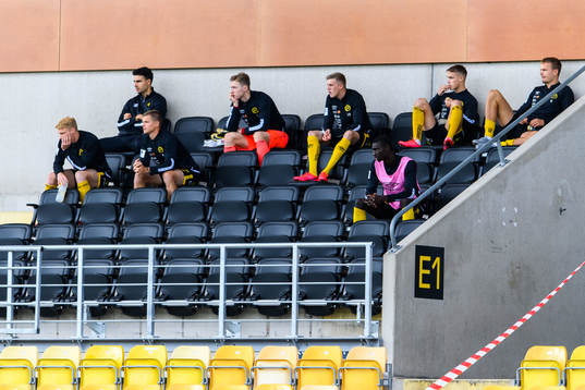 Elfsborgs avbytare på läktaren