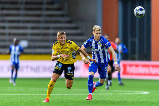 Elfsborgs Jesper Karlsson och IFK Göteborgs André Calisir