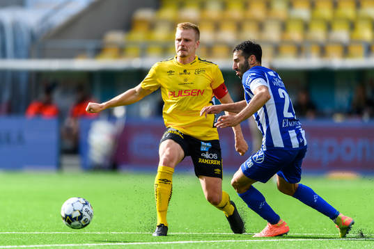 Elfsborgs Per Frick och IFK Göteborgs André Calisir
