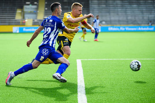 Elfsborgs Per Frick och IFK Göteborgs Giorgi Kharaishvili