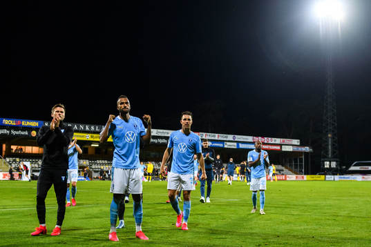 Malmö FFs Arnór Traustason, Isaac Kiese Thelin och Jonas