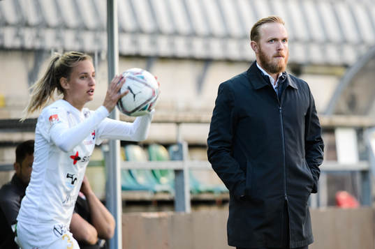 Rosengårds Nathalie Björn och tränare Jonas Eidevall