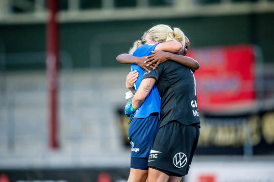 Eskilstunas målvakt Emelie Lundberg, Matilda Plan och