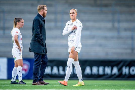 Rosengårds Jelena Cankovic, tränare Jonas Eidevall och