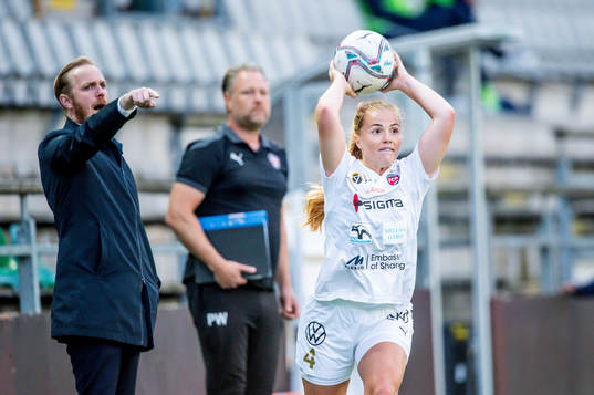 Rosengårds tränare Jonas Eidevall och Glodis Perla