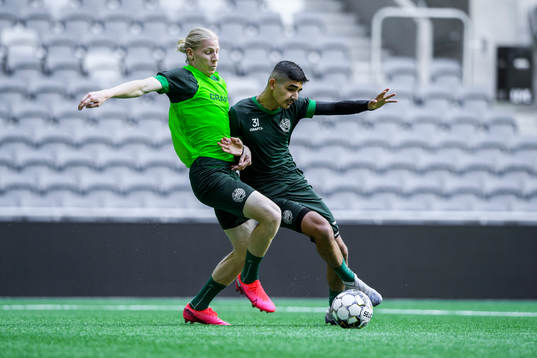 Hammarbys Gustav Ludwigson och Aimar Sher