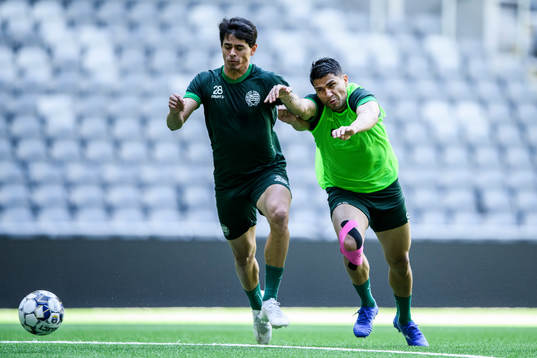 Hammarbys Jean Carlos de Brito och Paulinho