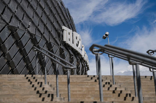 Exteriör vy av Tele2 Arena