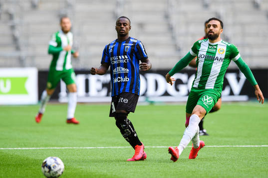 Sirius Nahom Girmai Netabay och Hammarbys Abdul Khalili
