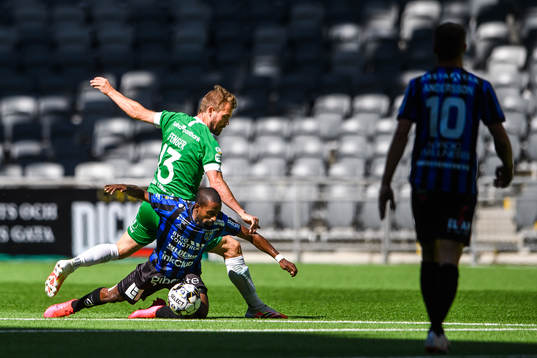 Sirius Mohammed Khalid Saeid och Hammarbys Mads Fenger