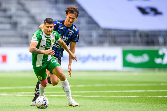 Hammarbys Paulinho och Sirius Hjalmar Ekdal
