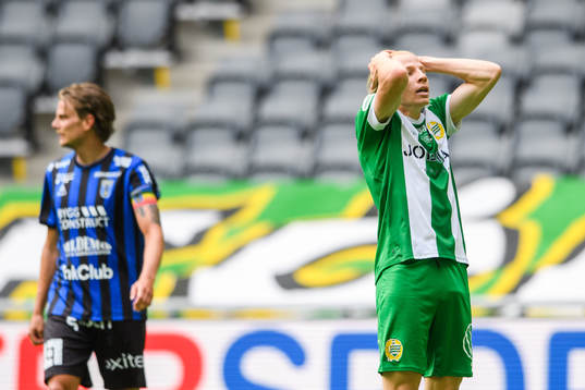 Hammarbys Gustav Ludwigson deppar