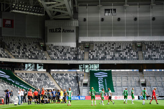 Sirius och Hammarbys spelare samlade