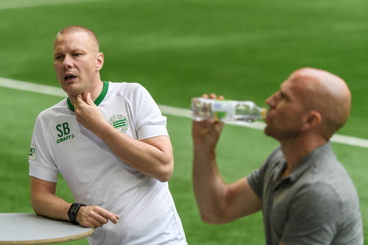 Hammarbys tränare Stefan Billborn och Sirius tränare