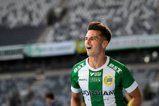 Hammarbys Alexander Kacaniklic reagerar