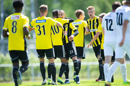 i träningsmatchen mellan IFK Hässleholm och Hittarp i