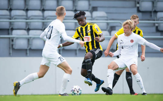 i träningsmatchen mellan IFK Hässleholm och Hittarp i