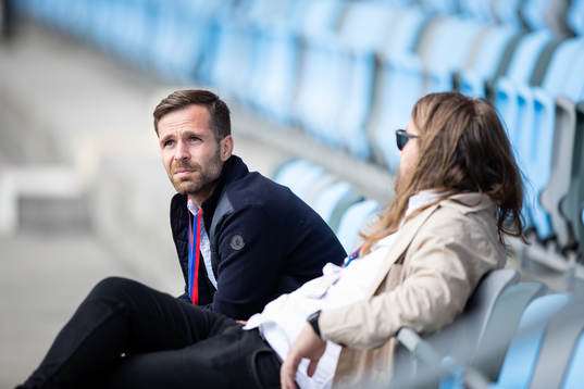 Örgrytes sportchef Igor Krul och klubbchef Niklas Allbäck
