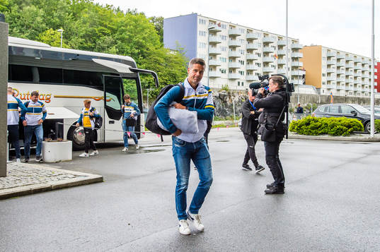 Kjetil Knutsen, head coach of Bodø/Glimt, arrives