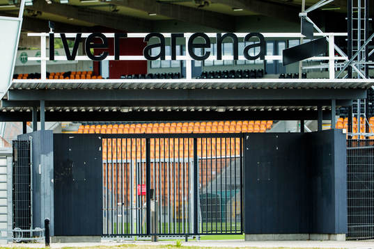 Iver Arena innan fotbollsmatchen i Superettan  mellan