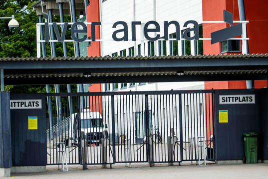 Iver Arena innan fotbollsmatchen i Superettan  mellan