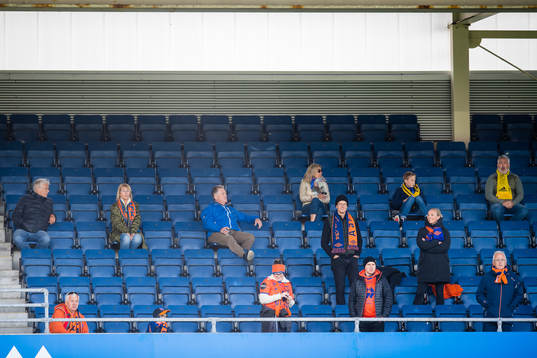 Spectators in the stands