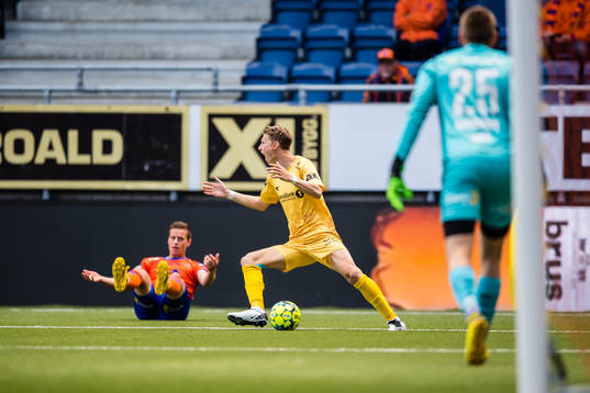 Kasper Aalund Junker of Bodø/Glimt reacts