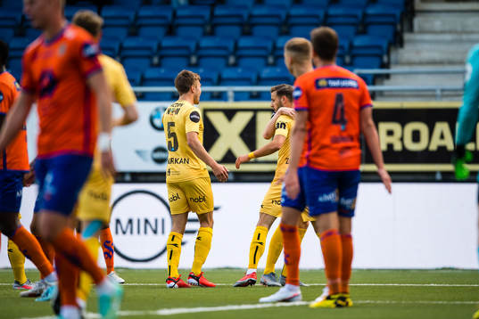 Philip Aksel Frigast Zinckernagel of Bodø/Glimt celebrates